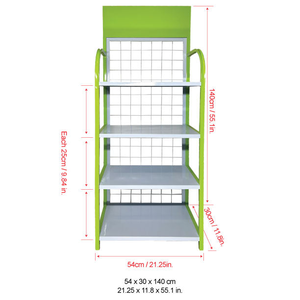 4-Tier Small Green Rack for Multipurpose